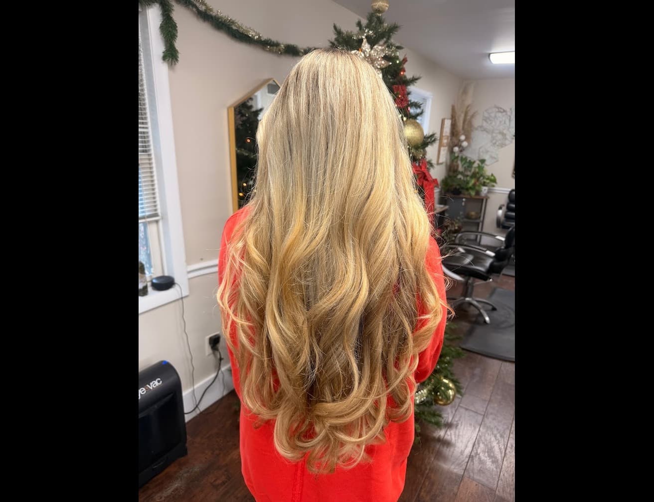 Hair styling result at Renewal Salon