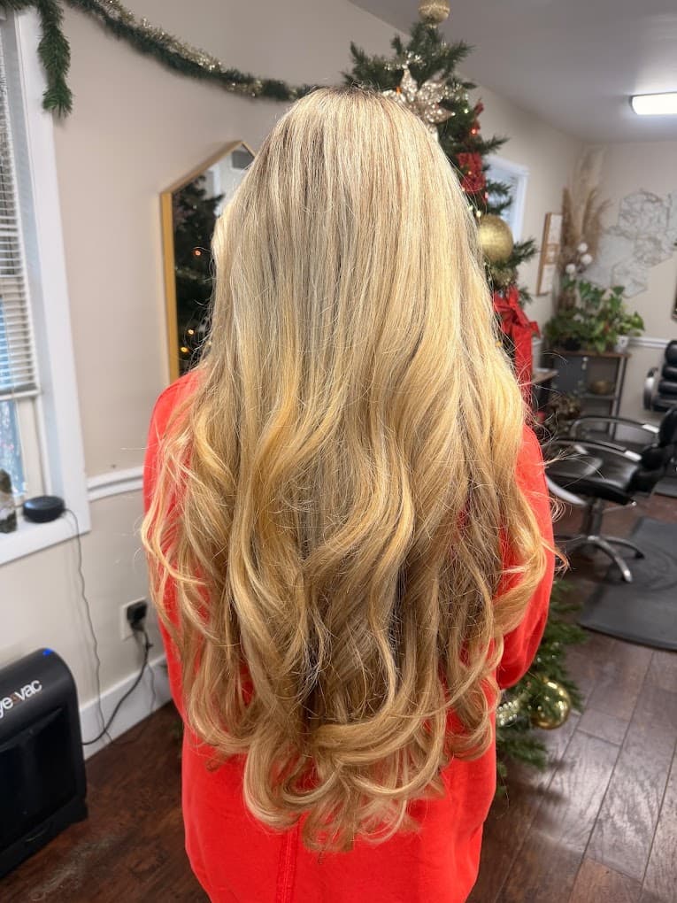 Hair styling result at Renewal Salon